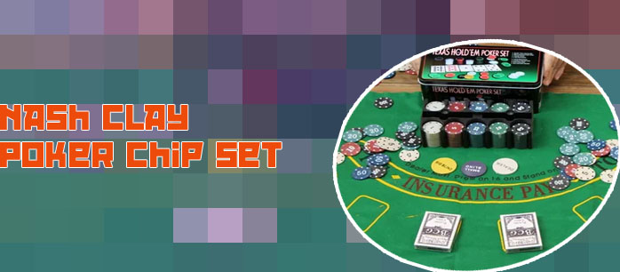 Large set of poker chips